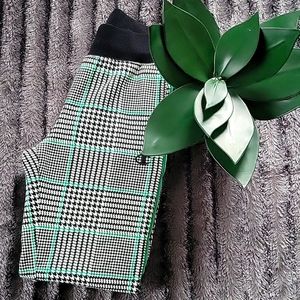 Champion Black and Green Checkered Track Pants
